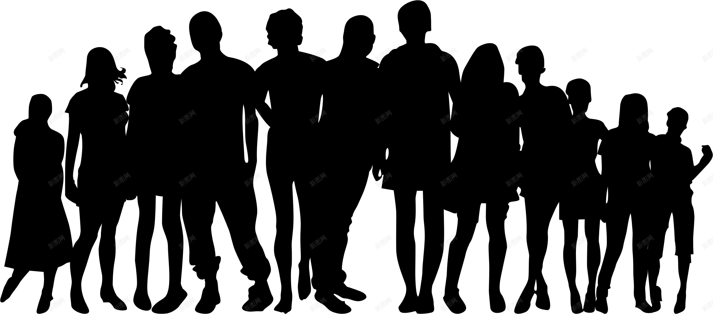 人群观众png免抠素材_新图网 https://ixintu.com 人群 观众
