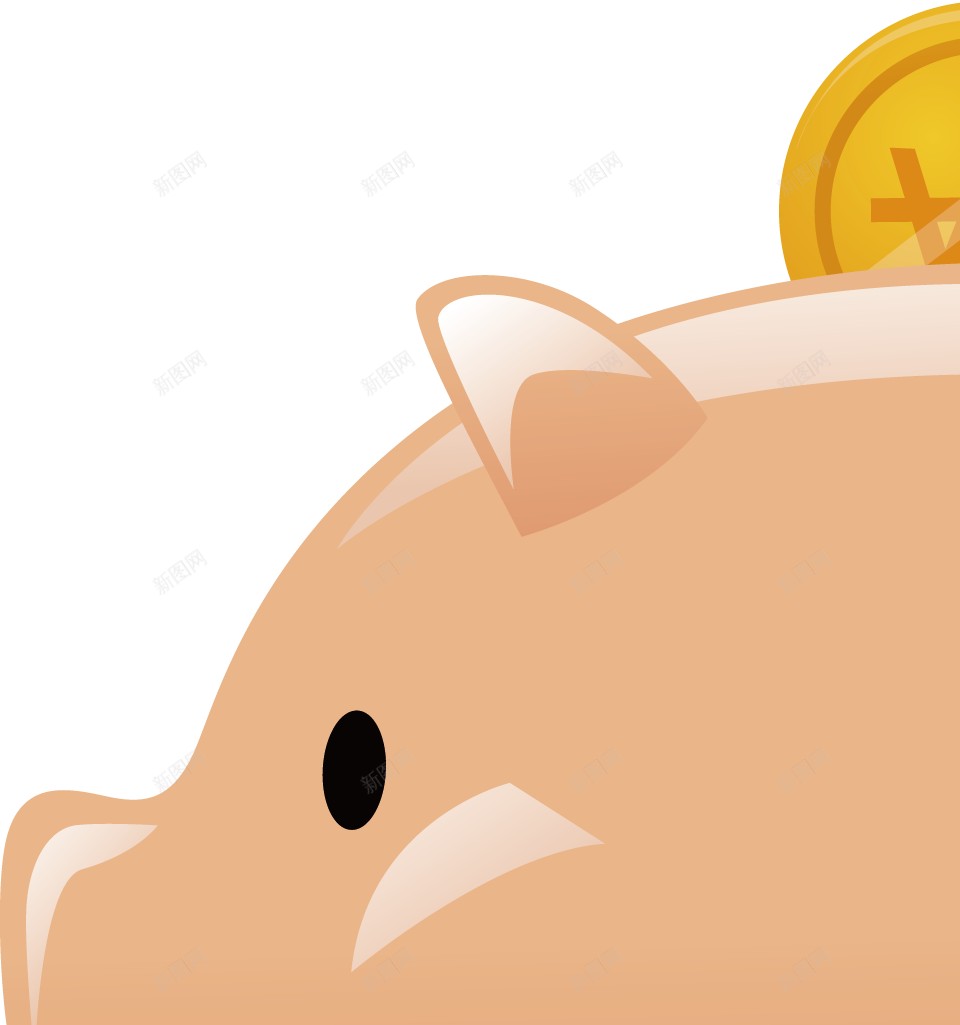 猪形储钱罐扑满png免抠素材_新图网 https://ixintu.com 扑满 猪形储钱罐