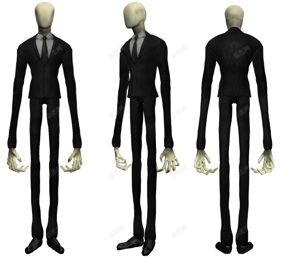 瘦长鬼影瘦长男人png免抠素材_新图网 https://ixintu.com 瘦长男人 瘦长鬼影