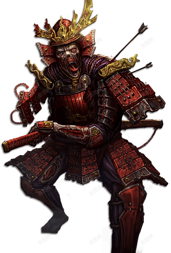 武士png免抠素材_新图网 https://ixintu.com 武士
