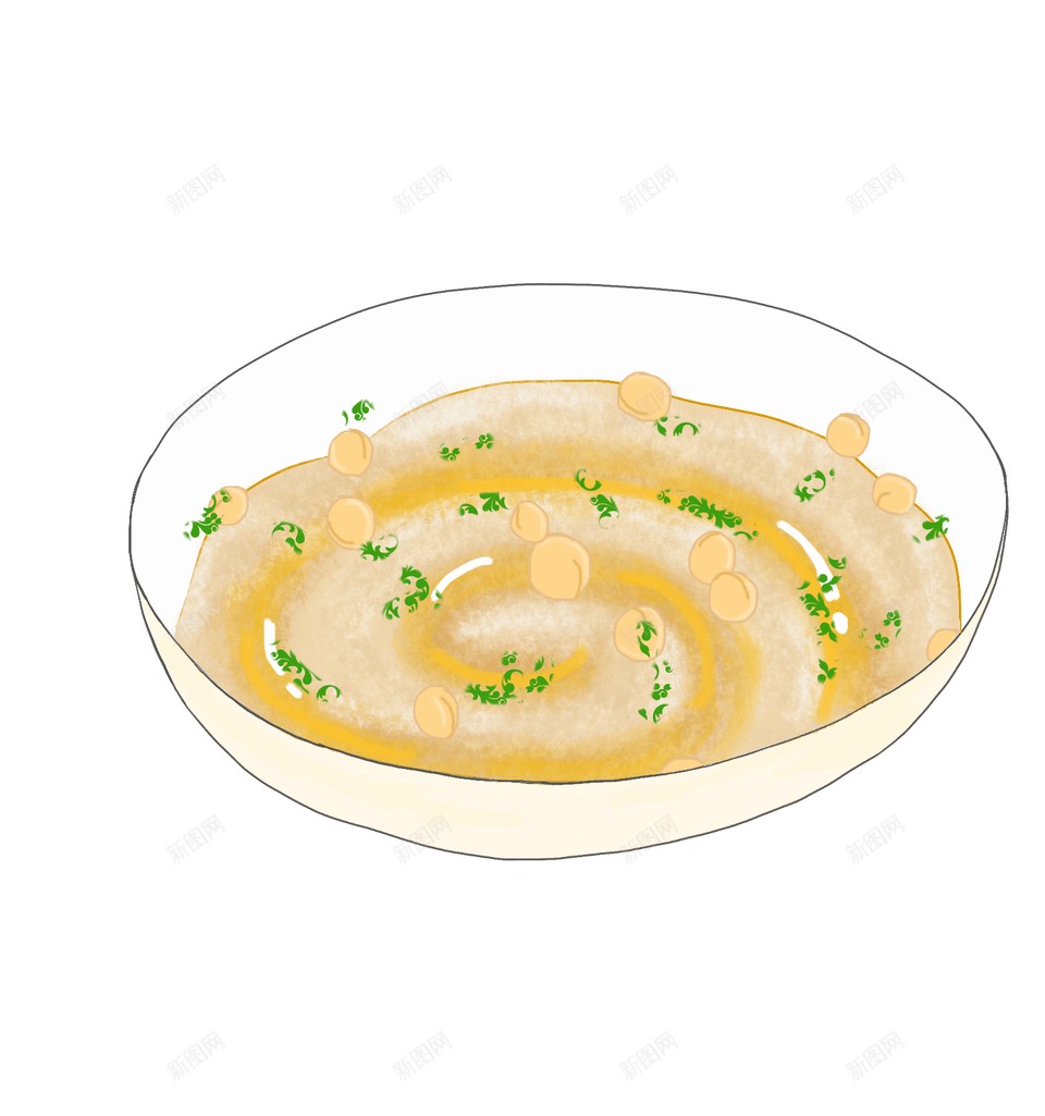 鹰嘴豆泥png免抠素材_新图网 https://ixintu.com 鹰嘴豆泥