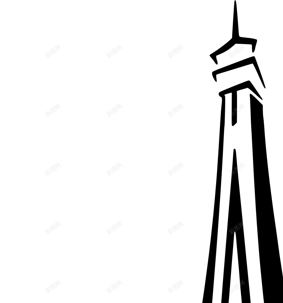 艾斐尔铁塔png免抠素材_新图网 https://ixintu.com 艾斐尔铁塔