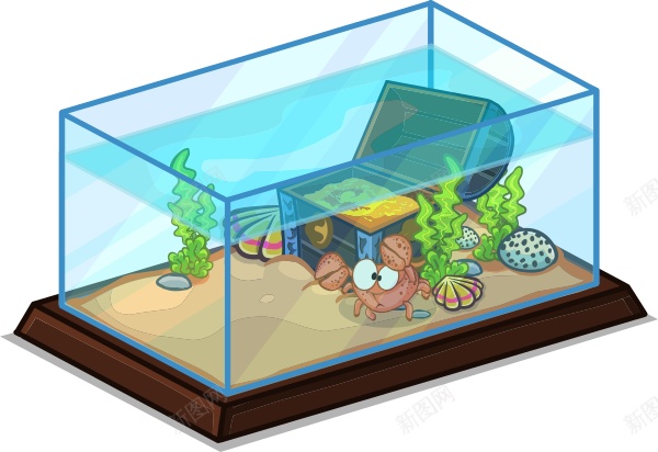 养鱼缸水族玻璃槽png免抠素材_新图网 https://ixintu.com 养鱼缸 水族玻璃槽