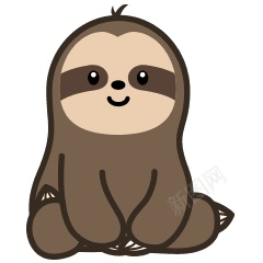 树懒懒散png免抠素材_新图网 https://ixintu.com 懒散 树懒