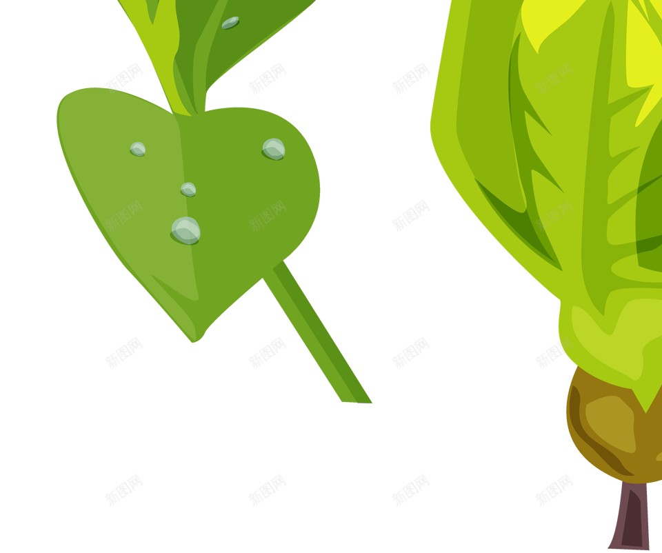 绿叶绿色的树叶png免抠素材_新图网 https://ixintu.com 绿叶 绿色的树叶