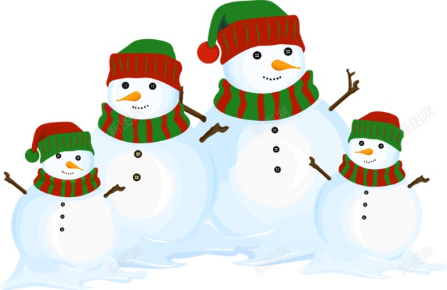 雪人png免抠素材_新图网 https://ixintu.com 雪人