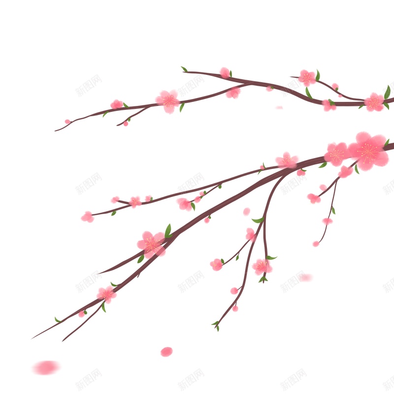 com)提供海量高清背景免费下载,古风唯美春天桃花树由新图网用户分享