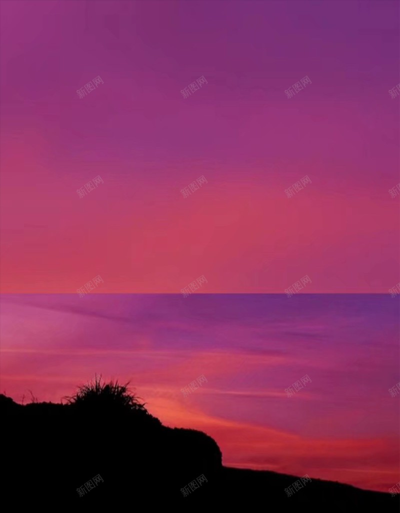 落日插画渐变背景jpg设计背景_新图网 https://ixintu.com 扁平 插画 渐变 落日