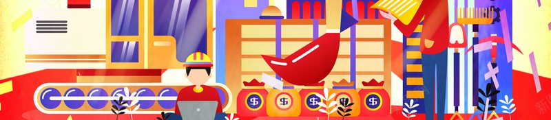 51劳动节背景红色背景彩带五一快乐psd设计背景_新图网 https://ixintu.com 51劳动节背景 五一快乐 彩带 红色背景