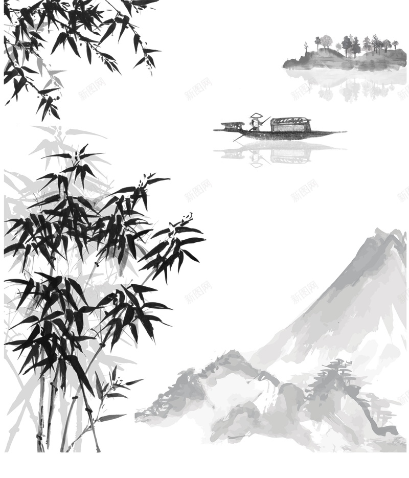 水墨画古风风景背景由新图网用户分享上传,推荐搜索中国风,古画,古风