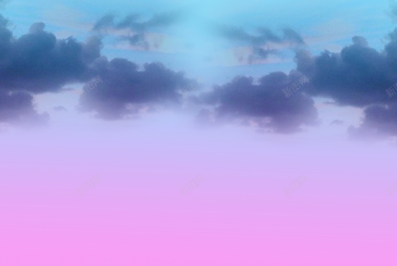 粉蓝色梦幻云朵天空psd设计背景_新图网 https://ixintu.com 天空 彩云 粉色 蓝天