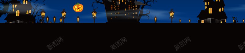 万圣节糖出鬼没女巫南瓜头蝙蝠城堡psd设计背景_新图网 https://ixintu.com 万圣节 糖出鬼没 女巫 南瓜头 蝙蝠 城堡
