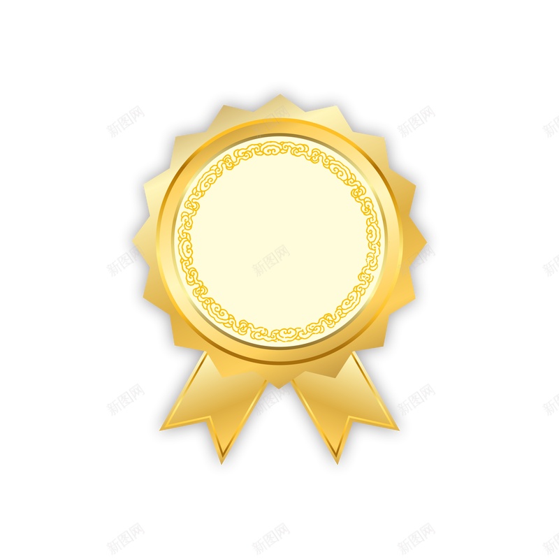 金色徽章电商标签jpg设计背景_新图网 https://ixintu.com 金色 徽章 标签 图标
