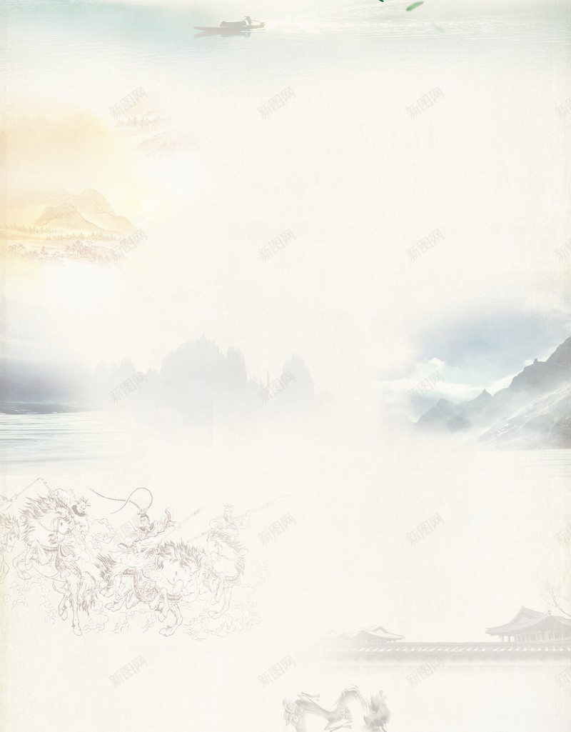 水墨背景psd设计背景_新图网 https://ixintu.com 水墨背景 店铺背景 中国风