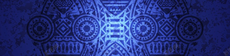 蓝色民族风花纹bannerjpg设计背景_新图网 https://ixintu.com 海报banner 中国风 光晕背景民族风花纹banner蓝色矢量图