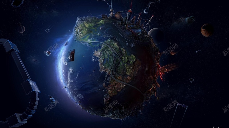 创意地球卡通保护环境jpg设计背景_新图网 https://ixintu.com 创意 地球 卡通 保护环境