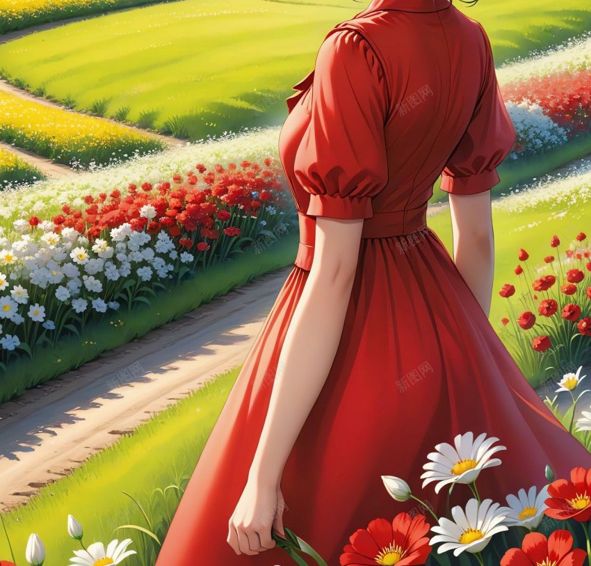 二十四节气立夏女孩花海绿色插画手机海报psd_新图网 https://ixintu.com 二十四节气 立夏 女孩 花海 绿色 插画 手机 海报