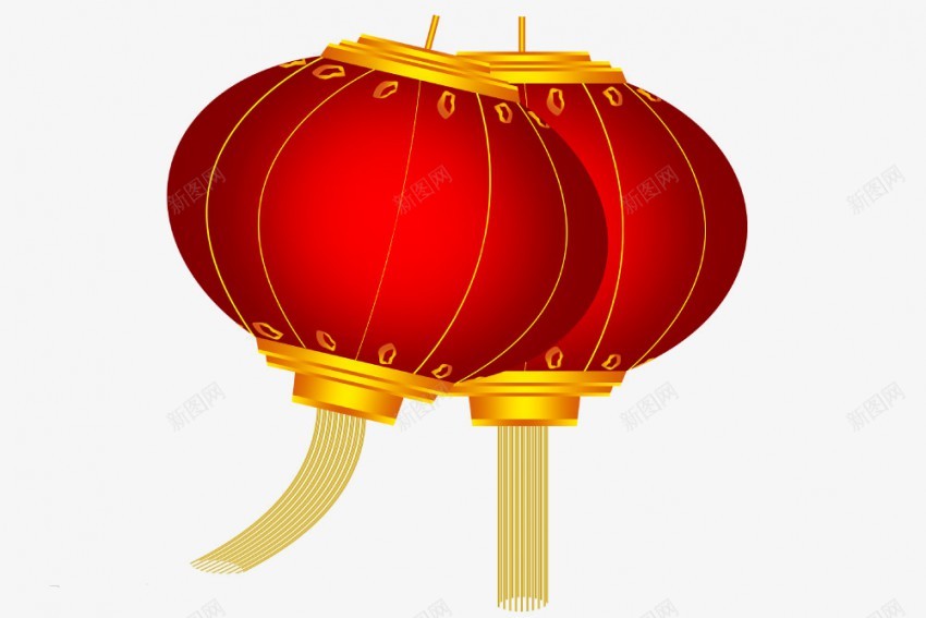 灯笼2png免抠素材_新图网 https://ixintu.com 红色 灯笼