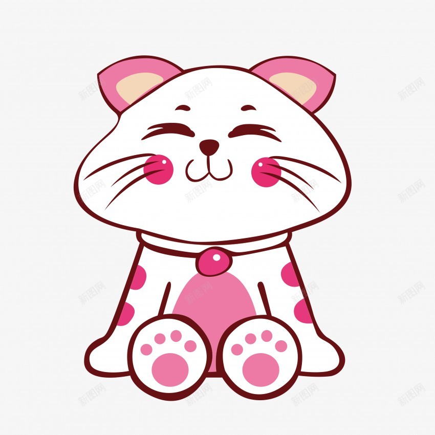 大脸猫咪png免抠素材_新图网 https://ixintu.com 猫咪 可爱