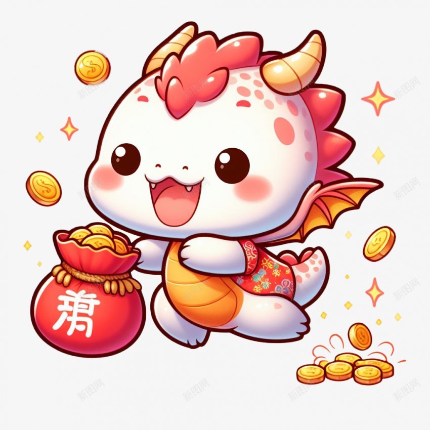 2024手拿福袋洒落金币的龙png免抠素材_新图网 https://ixintu.com 手拿 福袋 洒落 金币 龙 手拿 福袋 洒落 金币 龙 2024 新年元素 新年龙