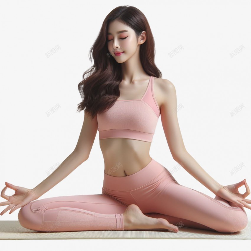 l练瑜伽的女孩png免抠素材_新图网 https://ixintu.com 瑜伽 女孩 练瑜伽