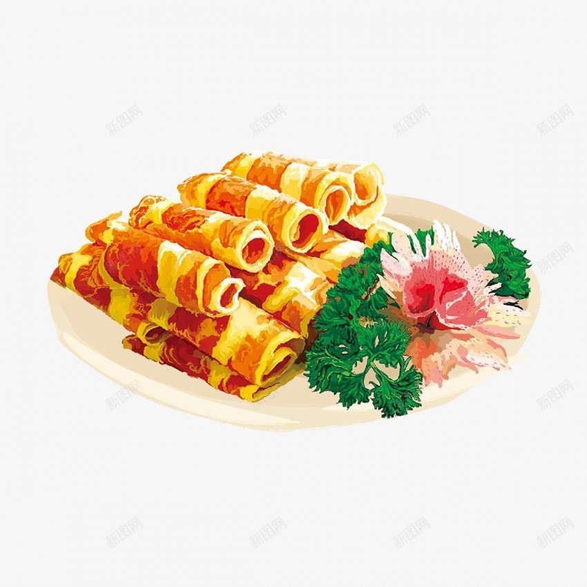 肉卷手绘火锅食材png免抠素材_新图网 https://ixintu.com 肉卷 羊肉卷 牛肉卷 火锅 美食 食材 火锅美食 火锅青菜