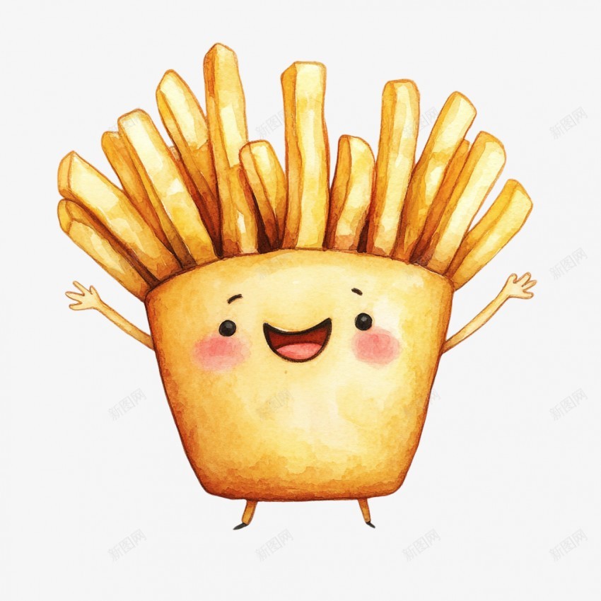 美食薯条酥脆png免抠素材_新图网 https://ixintu.com 薯条 土豆 酥脆 卡通包装 快餐 零食 美食 食物 西餐 油炸