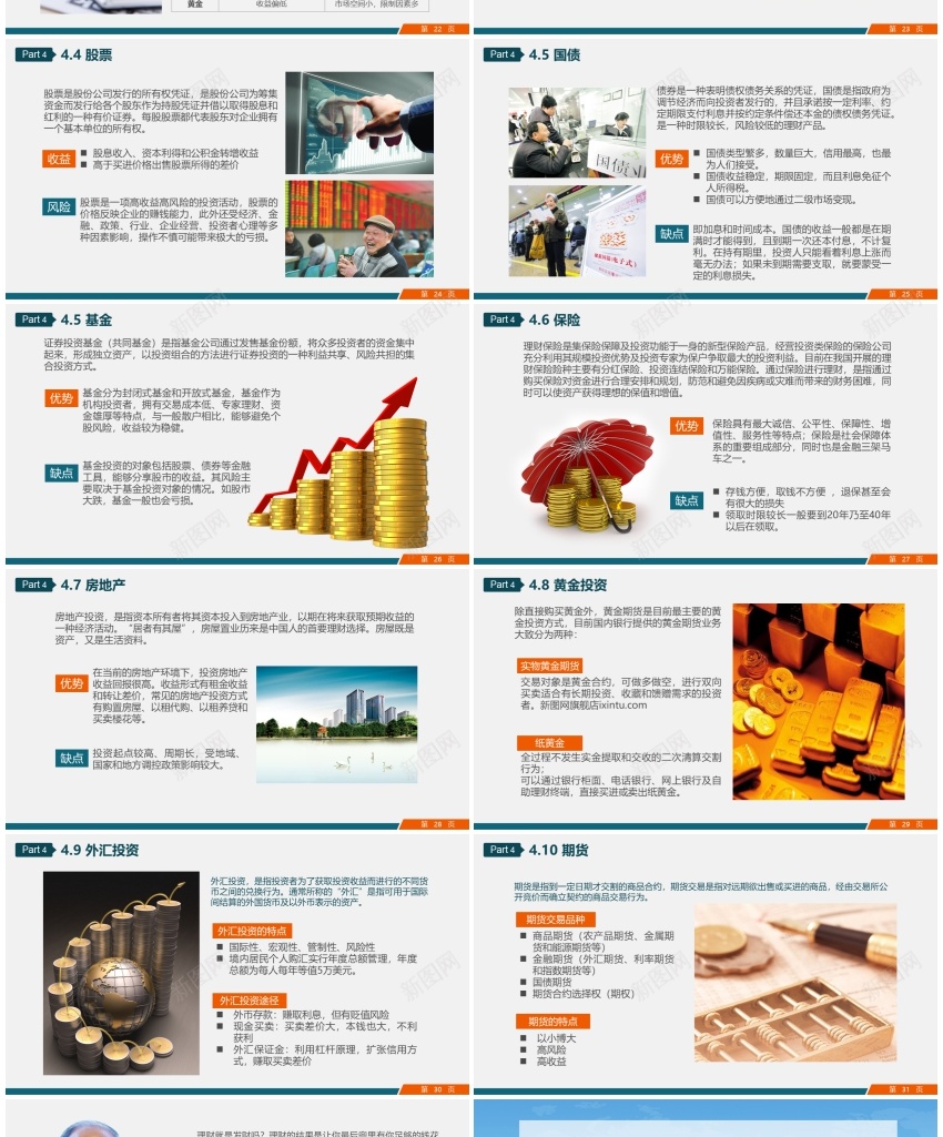 金融理财12PPT模板_新图网 https://ixintu.com 理财 金融