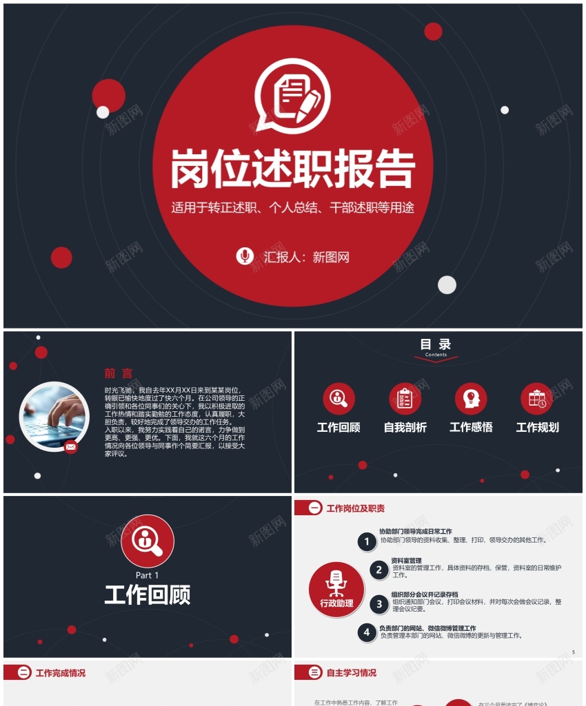 述职报告(27)PPT模板_新图网 https://ixintu.com 述职报告