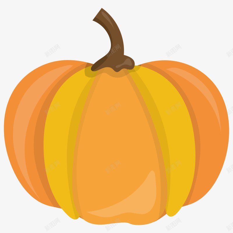 手绘卡通金色大南瓜插画png免抠素材_新图网 https://ixintu.com 卡通图标 可爱风 小物件 扁平化 矢量图 金黄色 南瓜 卡通 手绘 简约 蔬菜 食物 黄色 插画