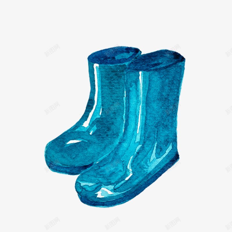 水彩手绘雨靴剪贴画手绘彩绘水彩插画png免抠素材_新图网 https://ixintu.com 免扣手绘彩绘水彩插画 水彩手绘雨靴剪贴画