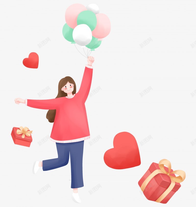 情侣手拿着气球欢快的跳跃双十一插画双十一双11情侣png免抠素材_新图网 https://ixintu.com 双11 双十一 快乐 情人节 情侣 手拿气球 欢快 礼物 礼盒 跳跃