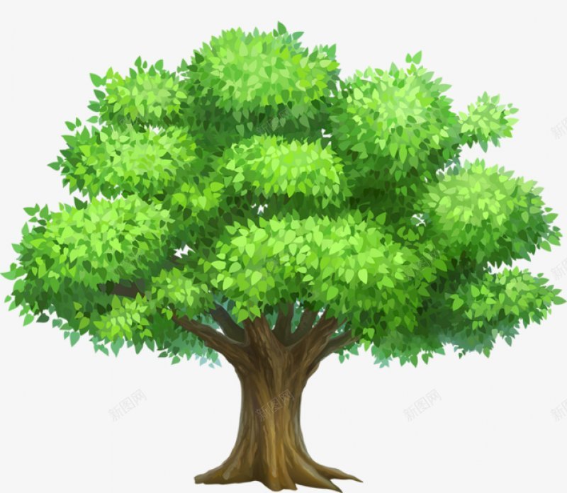 手绘树木中国风花草树木植物动物png免抠素材_新图网 https://ixintu.com 中国风 手绘树木 花草树木植物动物