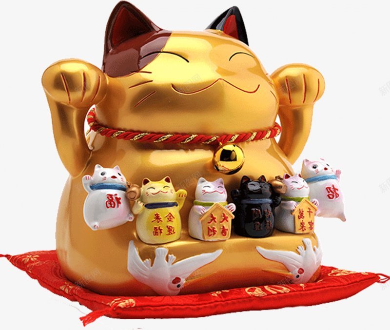 金色招财猫招财金色喜庆Q版金色招财猫透明圣诞元旦春图标png_新图网 https://ixintu.com Q版金色招财猫 yijohn 个人生活微信号 公众号刚建立 喜庆 微信公众号渔舟爱设计 招财 透明 金色 金色招财猫