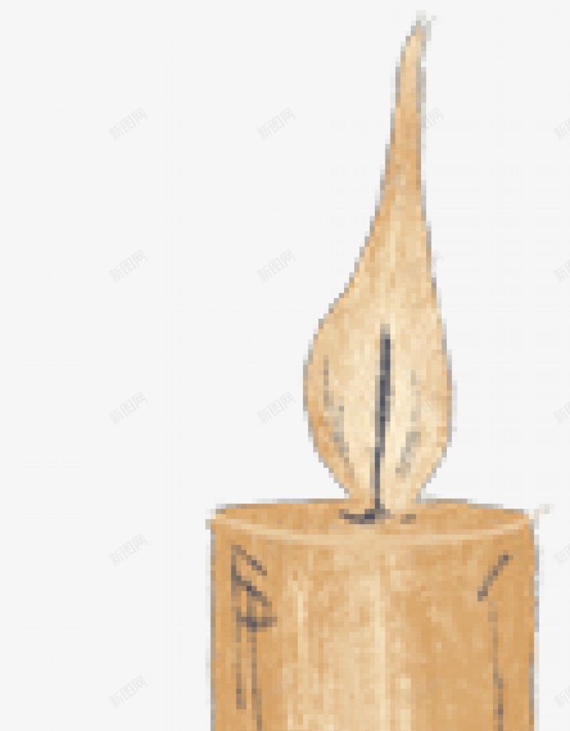 卡通一只燃烧的黄色蜡烛插图png免抠素材_新图网 https://ixintu.com 卡通蜡烛 燃烧的蜡烛 一只蜡烛 淡黄色蜡烛 棕色吊饰 圣诞蜡烛 挂饰 卡通 手绘 火光 火苗 烛光 矢量