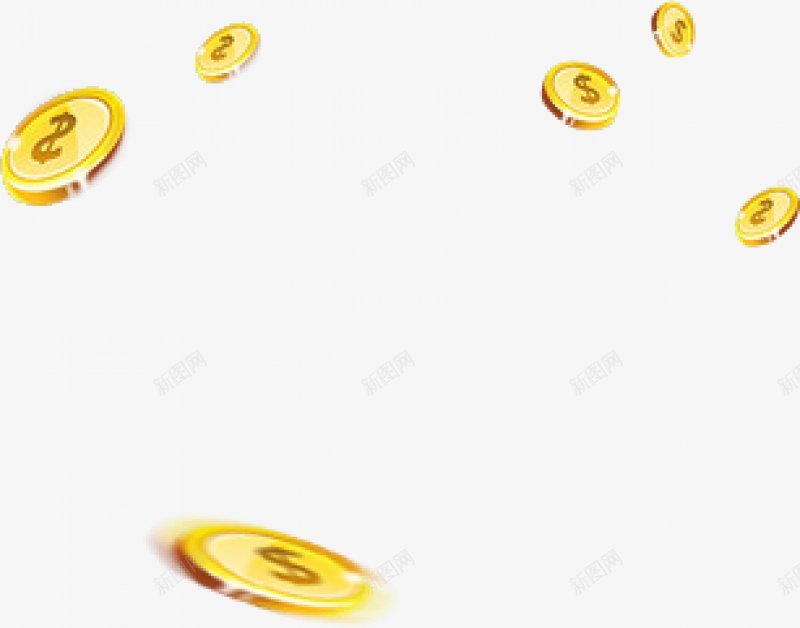 活动促销金币漂浮元素png免抠素材_新图网 https://ixintu.com 悬浮 活动促销 漂浮 背景元素 金币 电商 双11 金子 金币 金钱 飞扬的金币