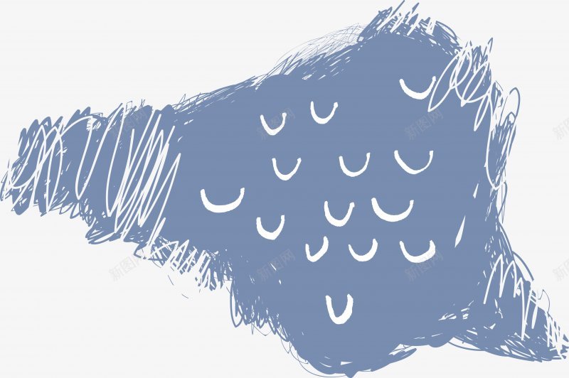 手绘水彩画装饰点缀png免抠素材_新图网 https://ixintu.com 水彩画 手绘画 矢量 蓝色背景 白色 弯弯的 印花 仿真 铅笔画 涂鸦 篮彩涂 卡通 水彩绘 插画图