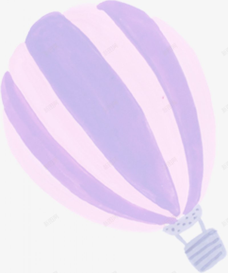 水彩紫白仿真热气球插画图png免抠素材_新图网 https://ixintu.com 水彩插画 儿童节气球 紫白条形 卡通插画 氢气球 仿真 热气球 矢量图 周年 庆典 扁平 手绘 礼物 纹理 线条 飞翔 插花 绘画图