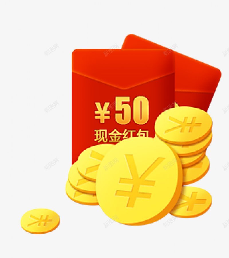 金币红包春节新年喜庆节日春节新年喜庆红色png免抠素材_新图网 https://ixintu.com 喜庆 新年 春节 春节新年喜庆节日 红包 红色 金币