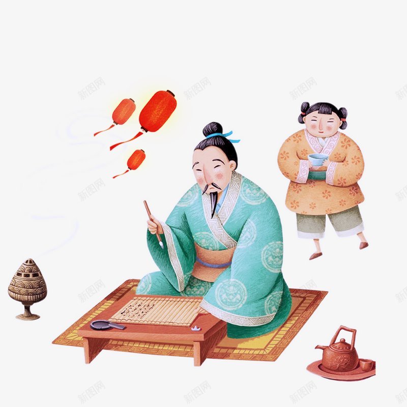上课学习卡通手绘教师节微信公众号渔舟爱公众号刚png免抠素材_新图网 https://ixintu.com 上课 公众号刚建立 卡通 学习 手绘