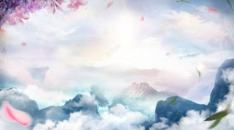 仙侠游戏banner背景图其他jpg设计背景_新图网 https://ixintu.com 其他