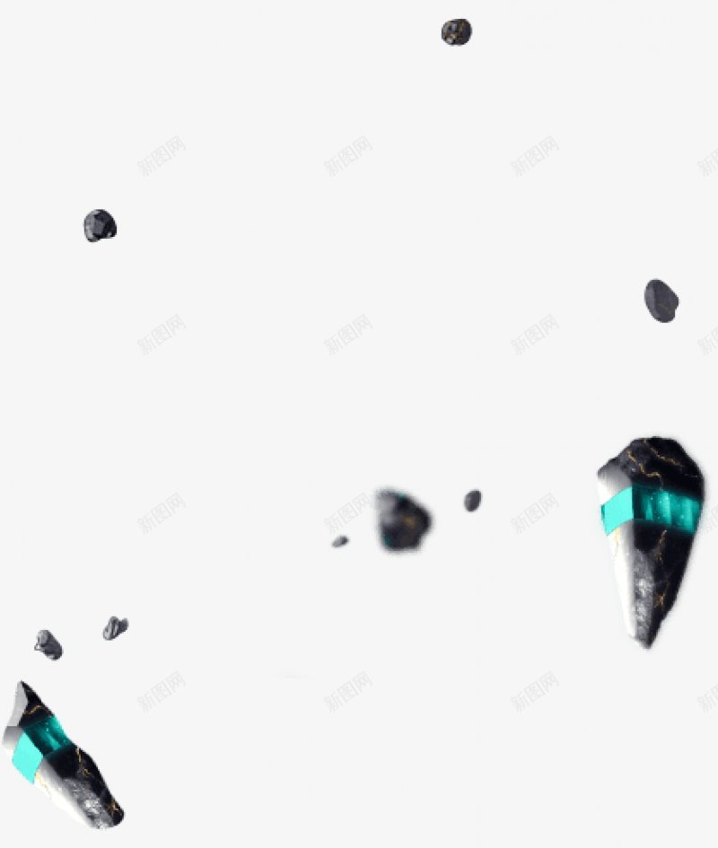 陨石小物件png免抠素材_新图网 https://ixintu.com 坚硬 小物件 岩石 灰色 现实的 石头 空间 背景 闪光 陨石