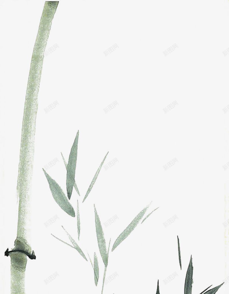 国画竹子菊花中式png免抠素材_新图网 https://ixintu.com 中式 国画竹子菊花