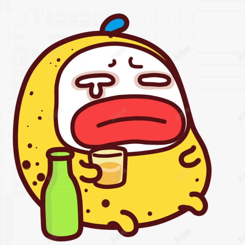 手绘黄色卡通小动物插图png免抠素材_新图网 https://ixintu.com 动漫鸭 卡通动物 可达鸭 啤酒 开心 彩笔画 微笑 手绘 插画 杯子 水彩涂 水彩装饰 涂画 漫画 激动 简笔画 饮料 黄色 黄鸭