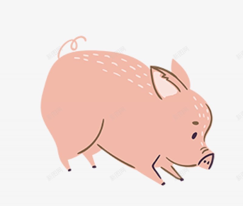 手绘可爱小猪插画图手绘彩绘水彩插画png免抠素材_新图网 https://ixintu.com 免扣手绘彩绘水彩插画 图 手绘可爱小猪插画