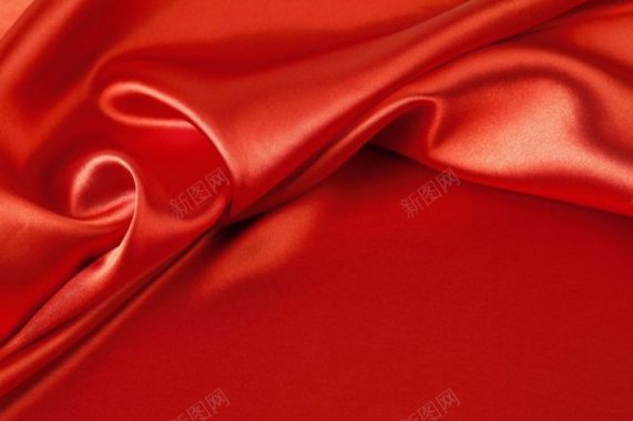 大红色绸缎背景图片北坤人丝蝴蝶结彩带礼物标签背景