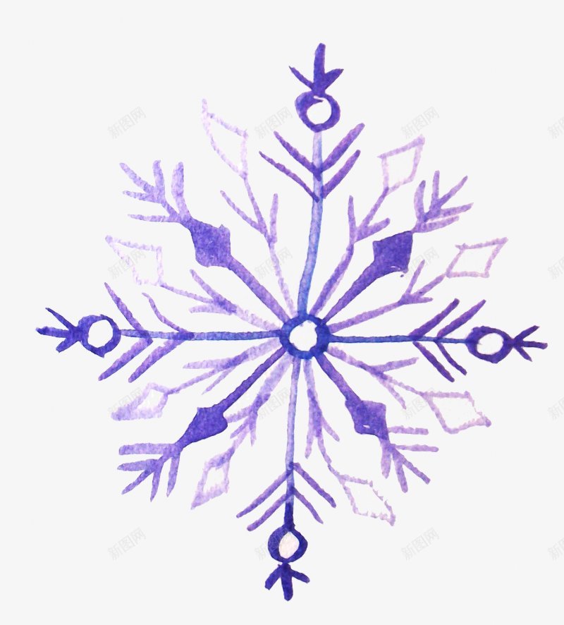 右上角放大大图handpaintedelemepng免抠素材_新图网 https://ixintu.com Snowflakes Watercolor elements painted 免扣设计精选集锦
