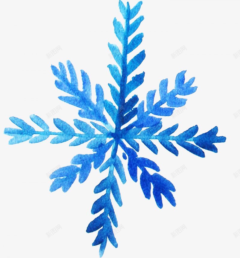 右上角放大大图handpaintedelemepng免抠素材_新图网 https://ixintu.com Snowflakes Watercolor elements painted 免扣设计精选集锦