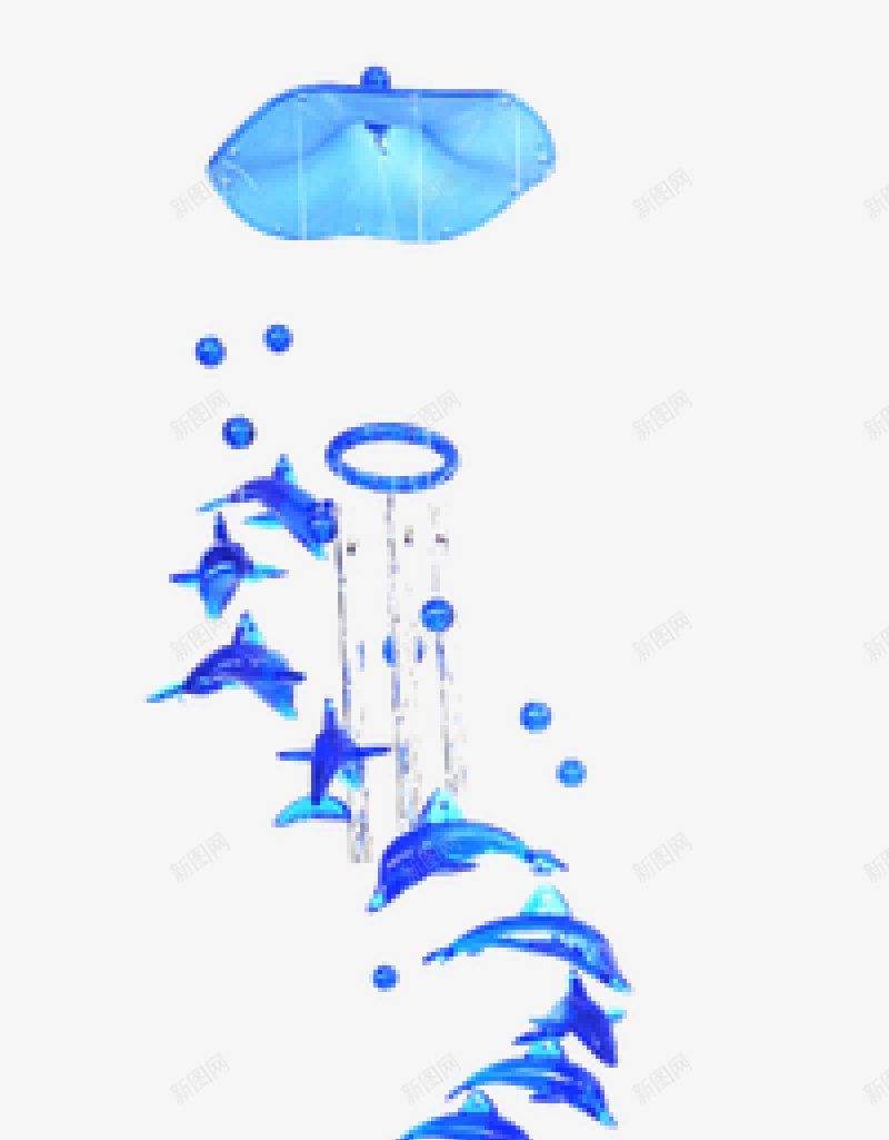 手绘挂式风铃插画图png免抠素材_新图网 https://ixintu.com 卡通 可爱 蓝色风铃 蓝色铃铛 清新 精致 处暑 夏天夏日 手绘 风铃 铃铛 夏季装饰