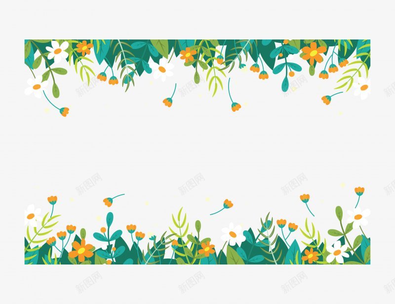 手绘植物插画边框PNS透明底png免抠素材_新图网 https://ixintu.com PNS透明底 手绘植物 插画 边框